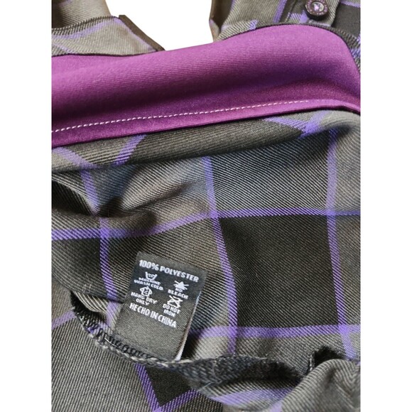 Dixxon Flannel Company The Gift Button Down Mens Medium Skater Grunge Plaid Gray - Picture 9 of 9